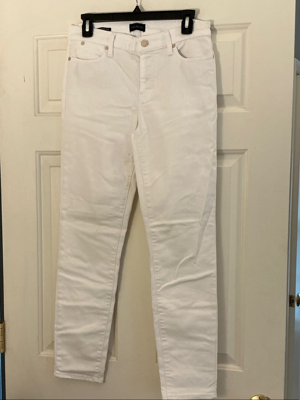 Talbots White Slim Ankle Jean Size 4